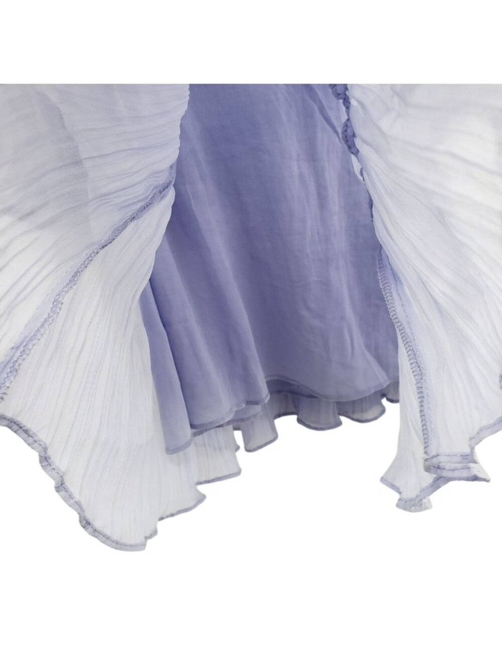 NEW Ba&sh $495 Lilac Purple Chiffon Elastic Waist Blouson Mini Dress Wedding - Picture 9 of 15